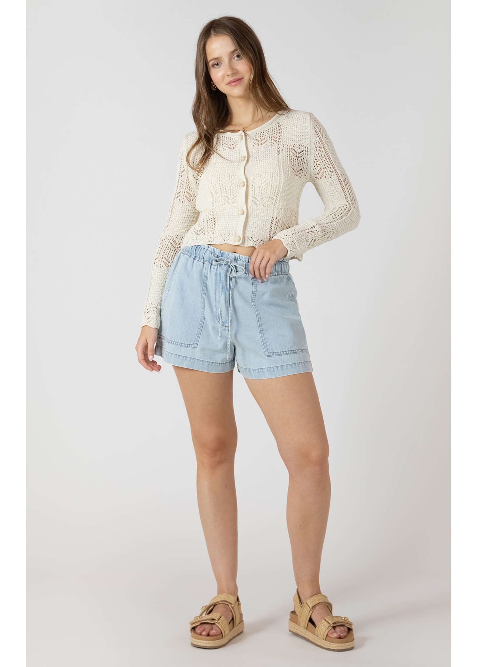 Dex Crochet Cream Cardi