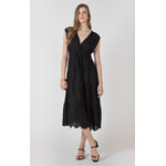 Dex Dex Black V-neck Maxi