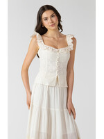Dex Dex Ruffle Eyelet Tank