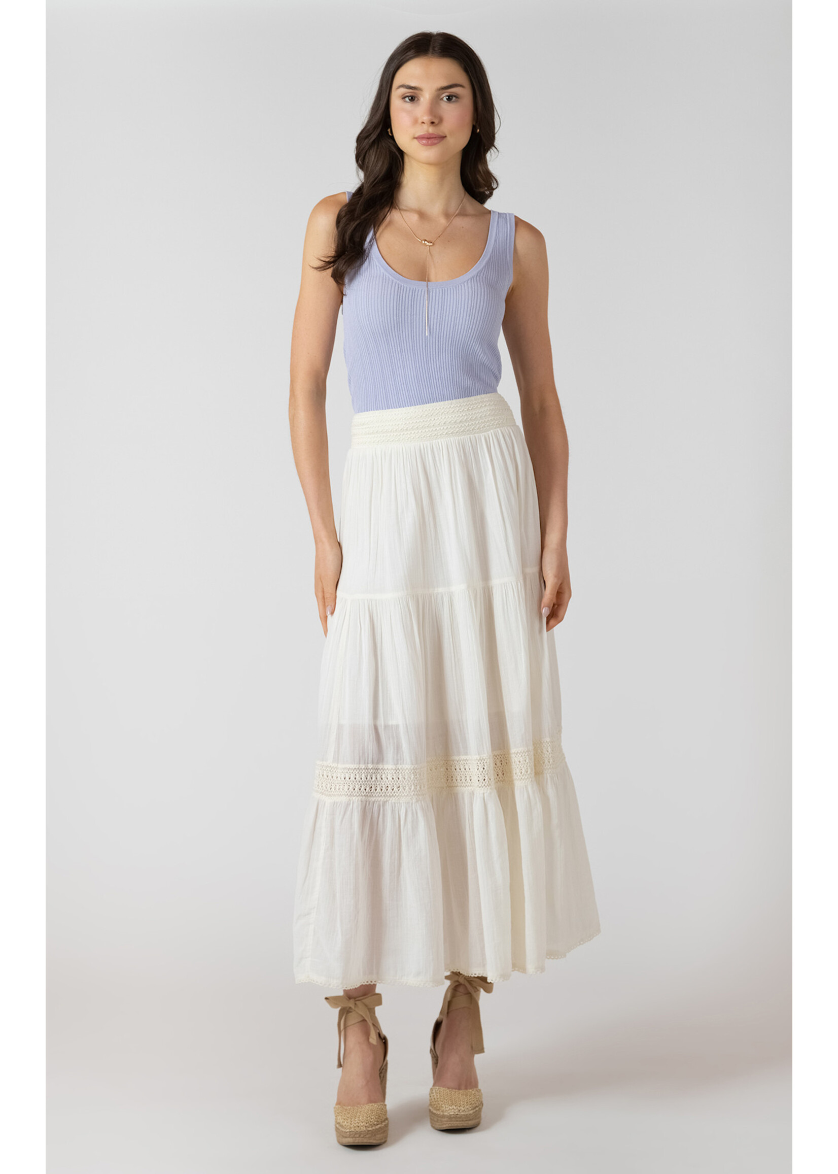 Dex Cream Crochet Skirt