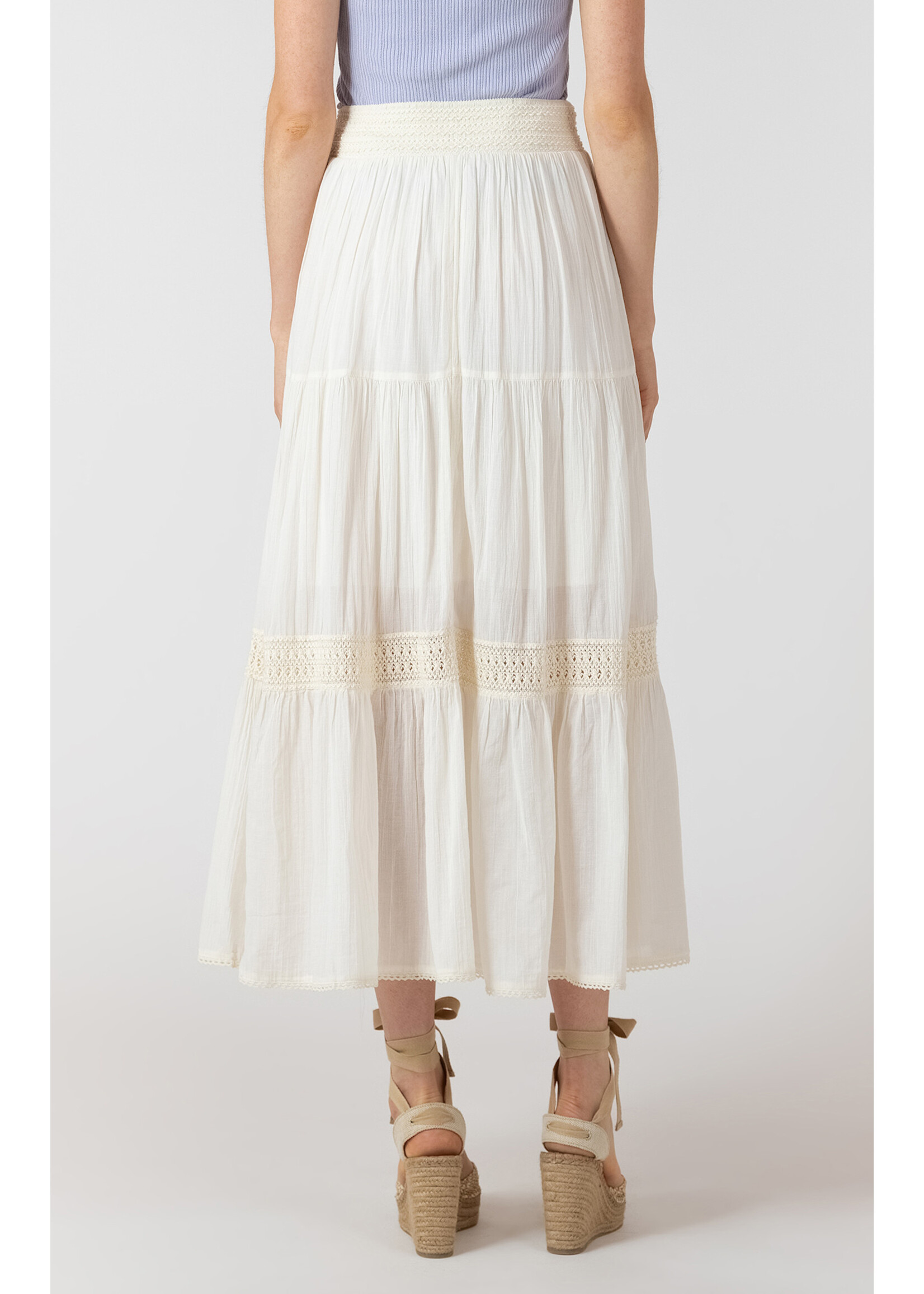 Dex Cream Crochet Skirt