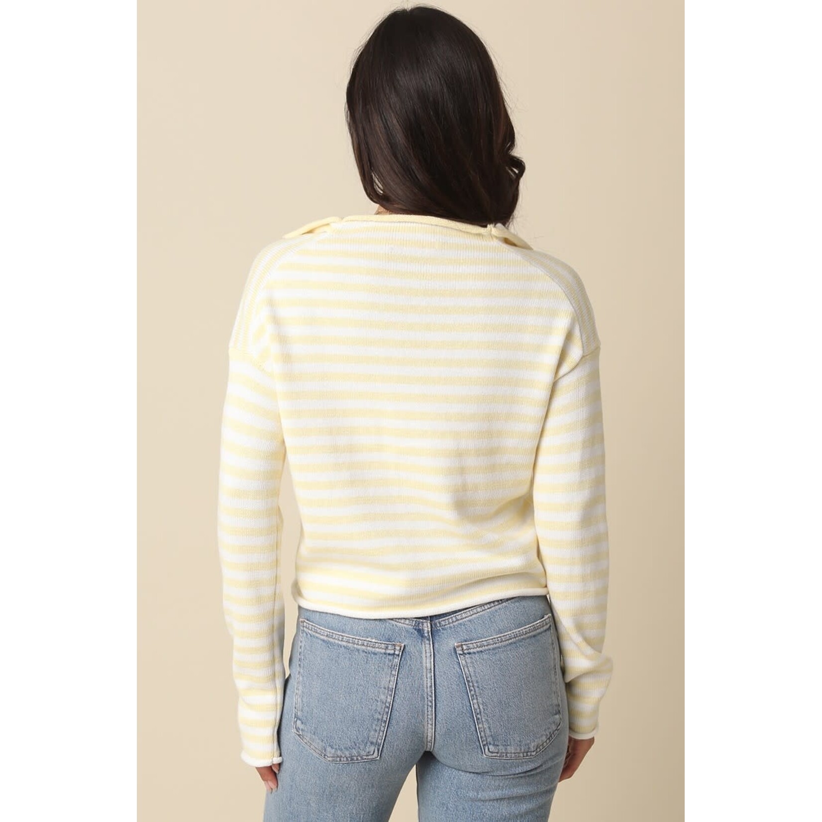 olivaceous O Elina Butter Stripe Cardigan