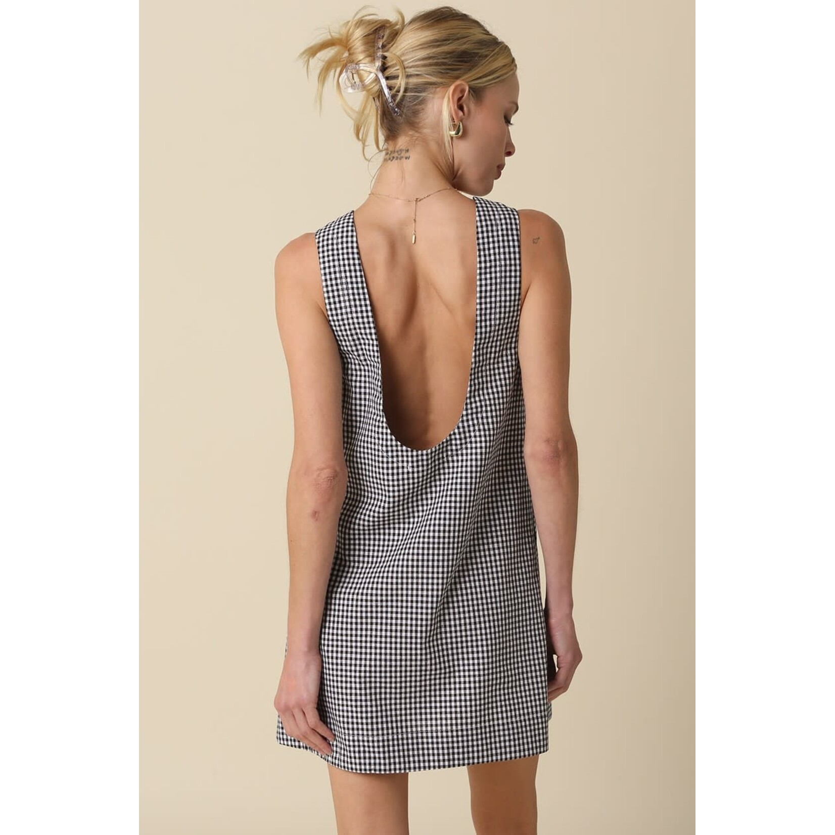 olivaceous O Gingham Dress