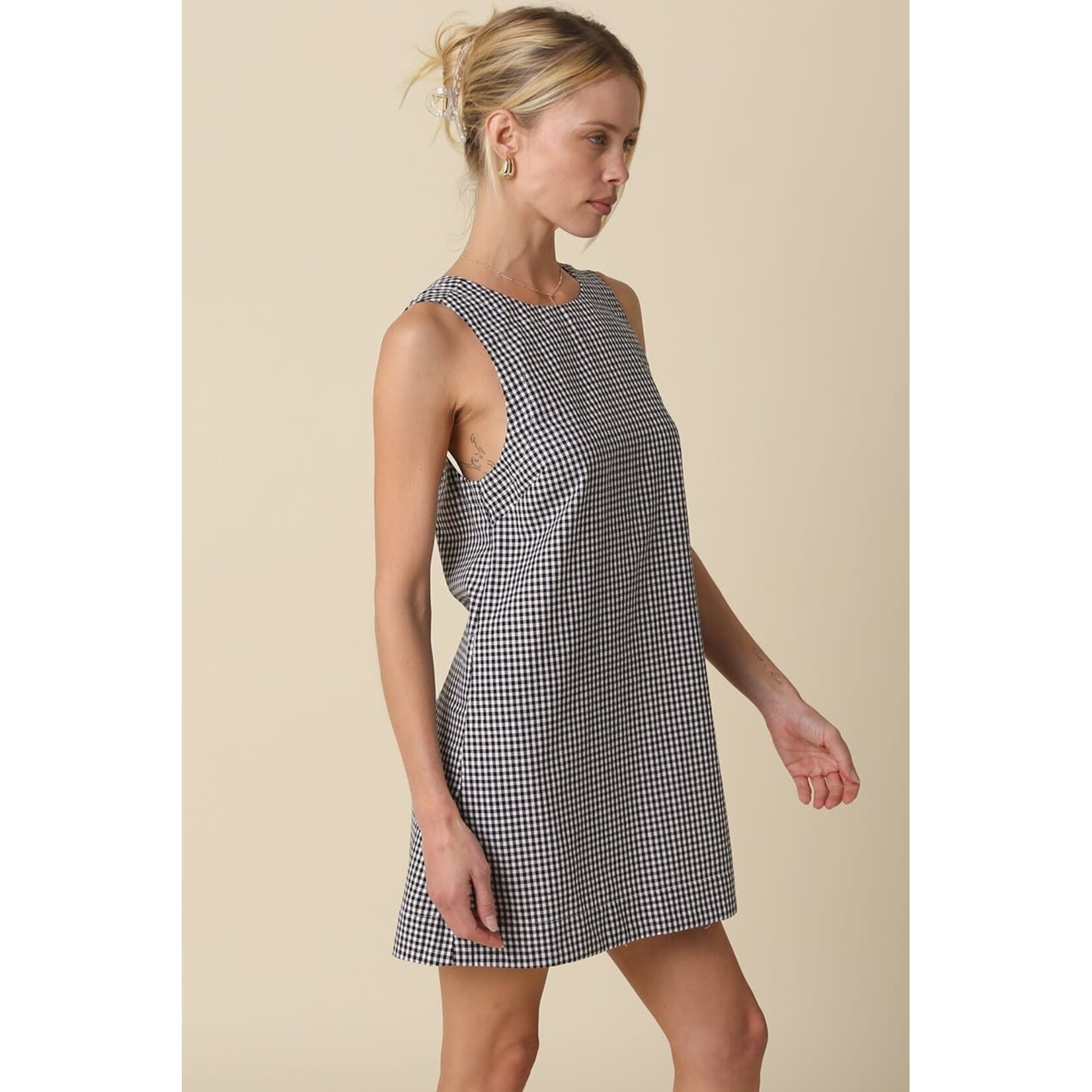 olivaceous O Gingham Dress