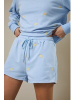 Sunday Edition Lemon Embroidered Short