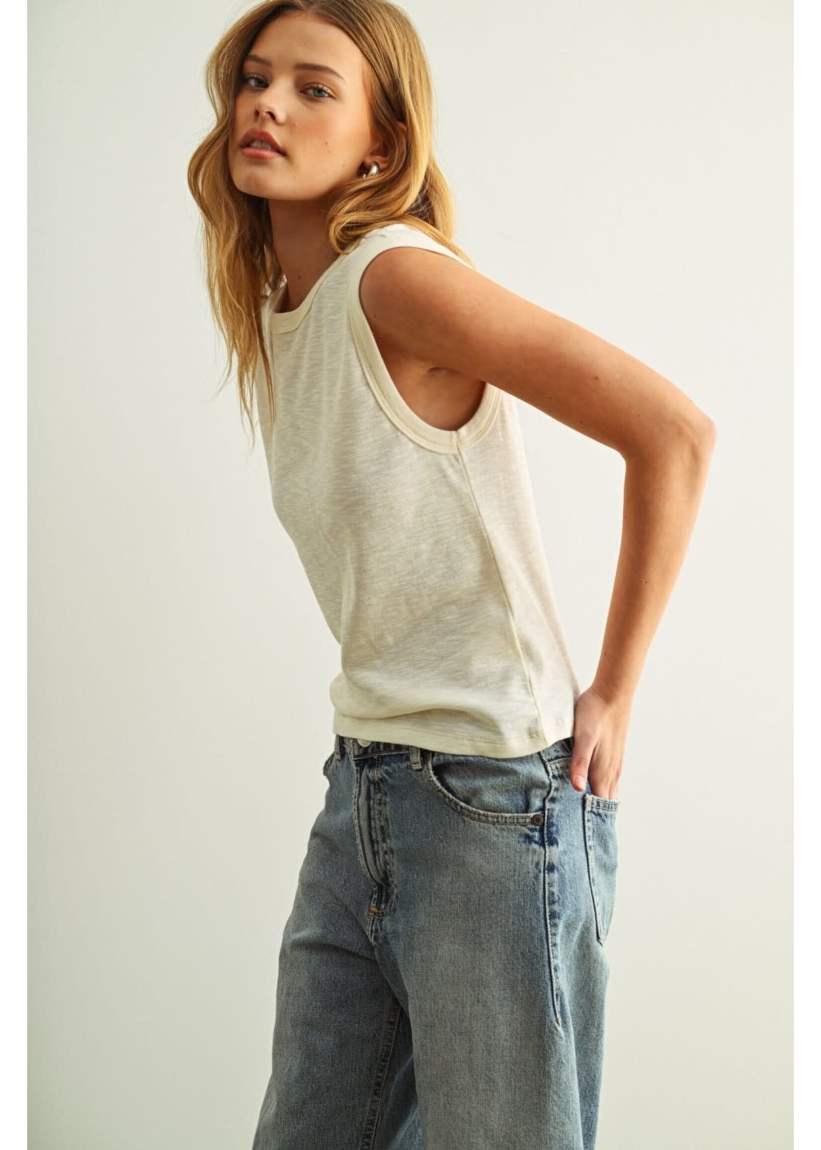 Miou Muse MM Sleeveless Cotton Tank