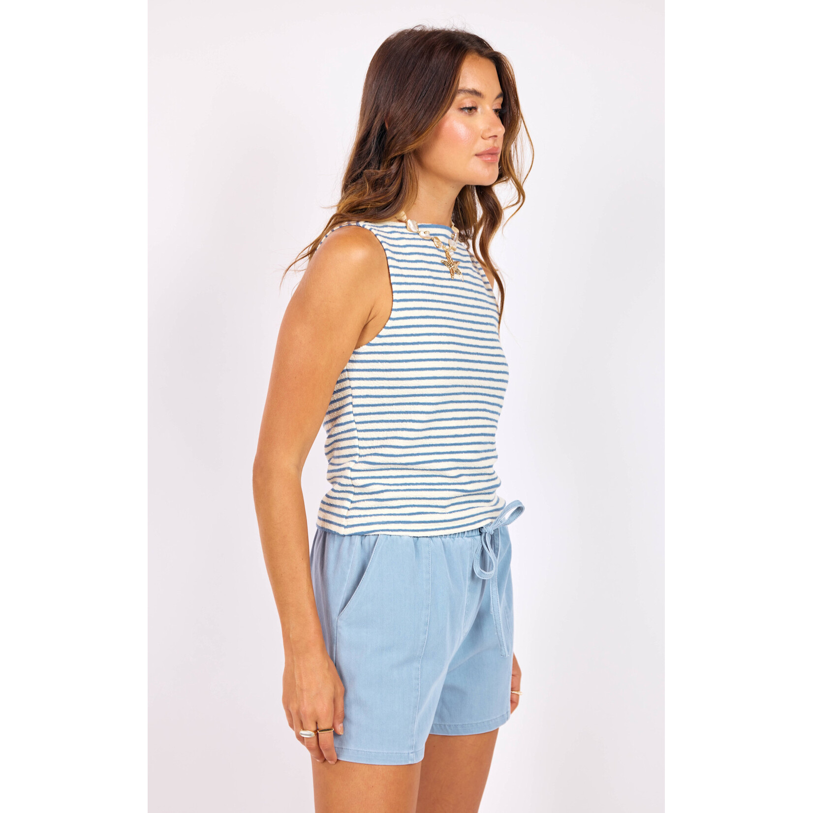 Sage The Label STL Baby Bud Stripe Tank