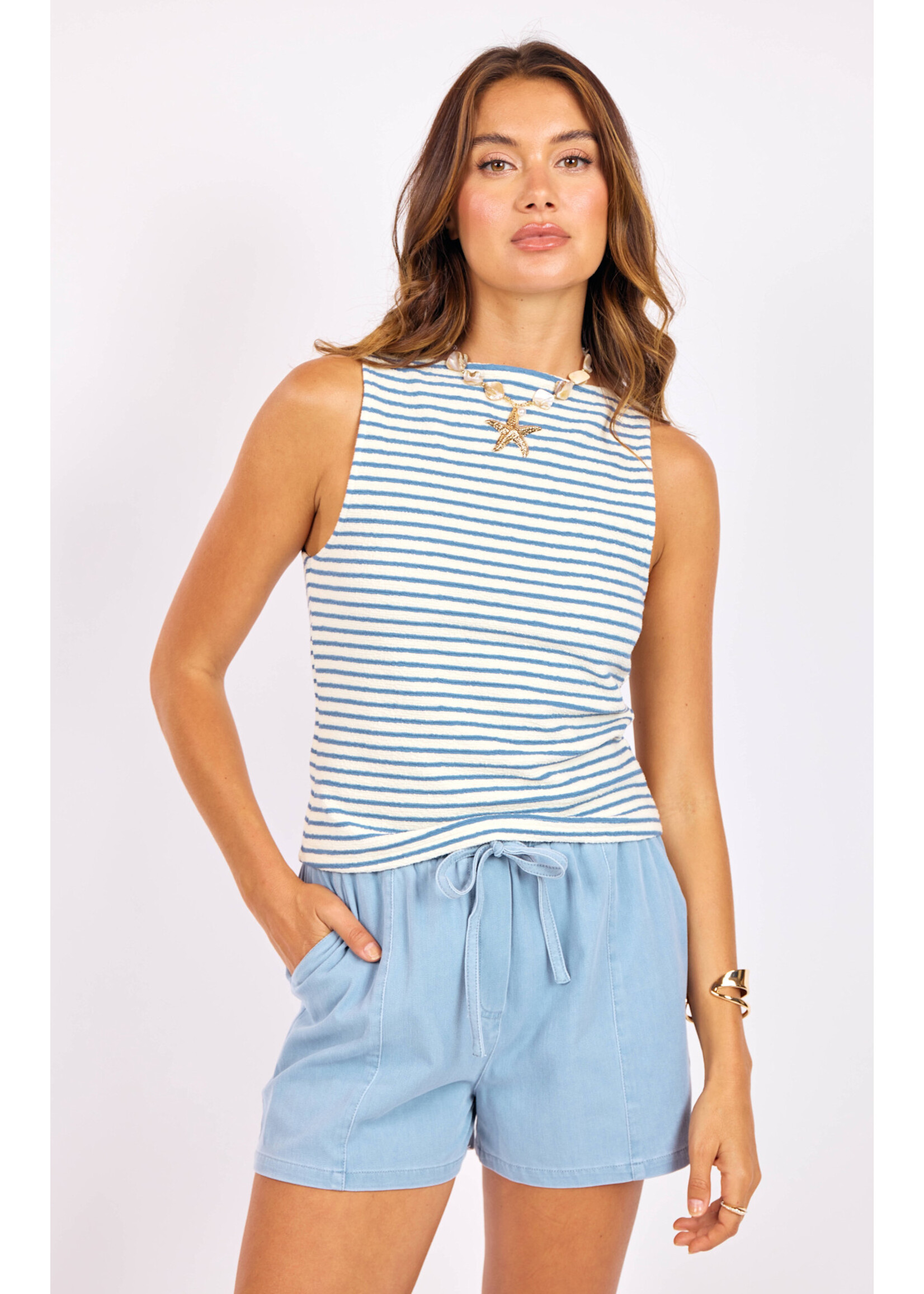 Sage The Label STL Baby Bud Stripe Tank