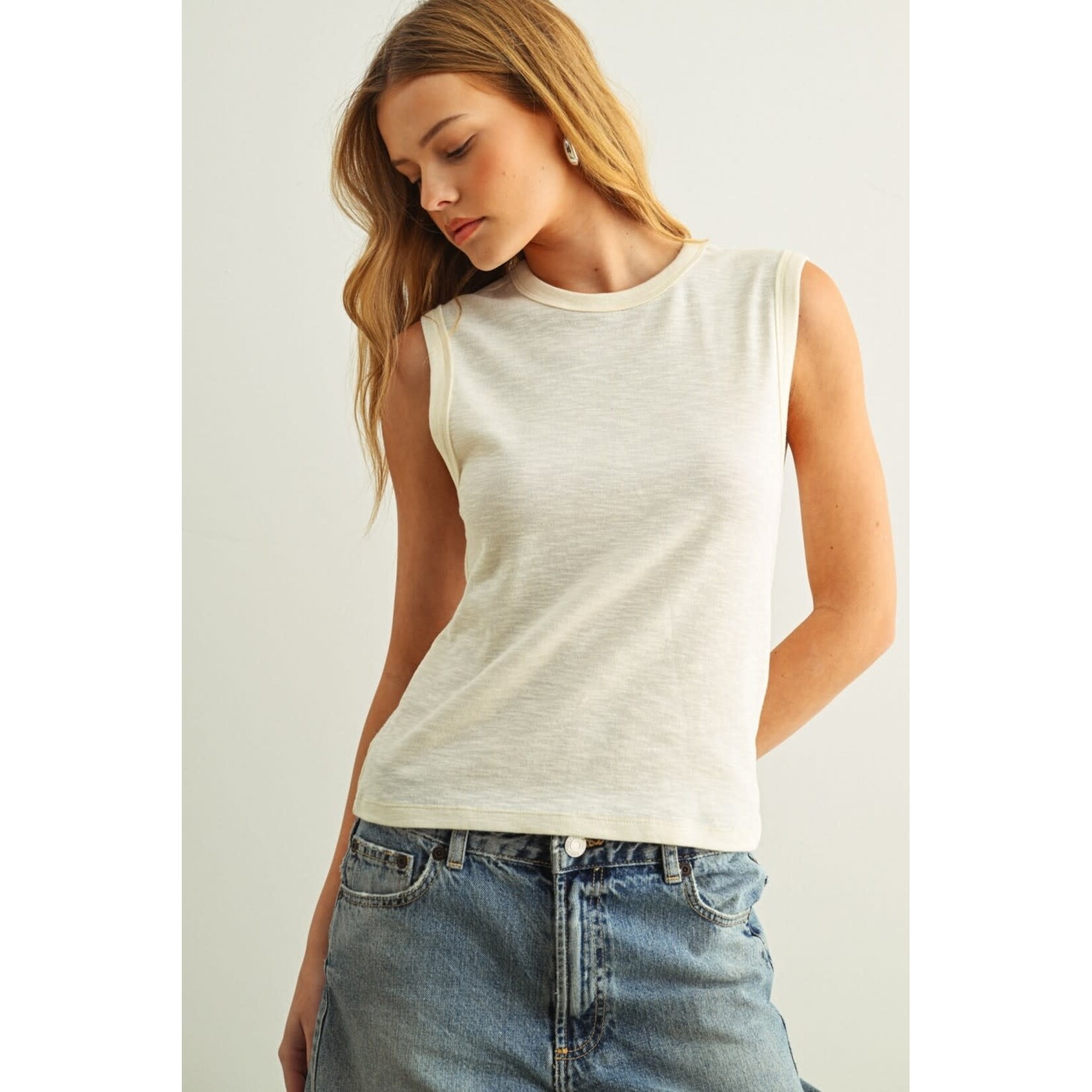 Sage The Label STL Baby Bud Stripe Tank