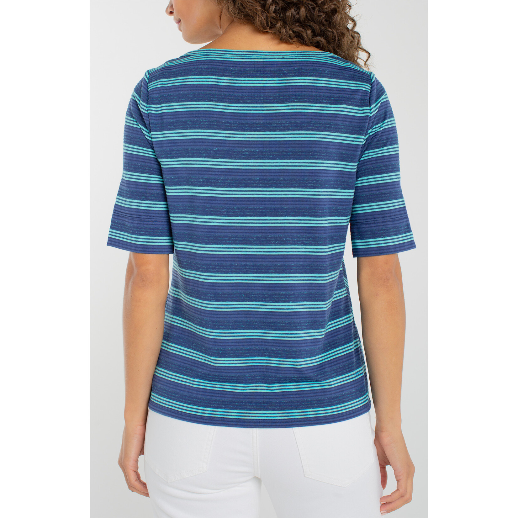 Liverpool Half Slv Boat neck Top