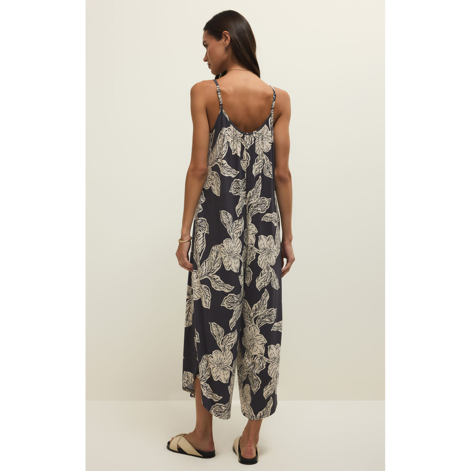 Z Supply Flared Asha Floral Jumpsuit