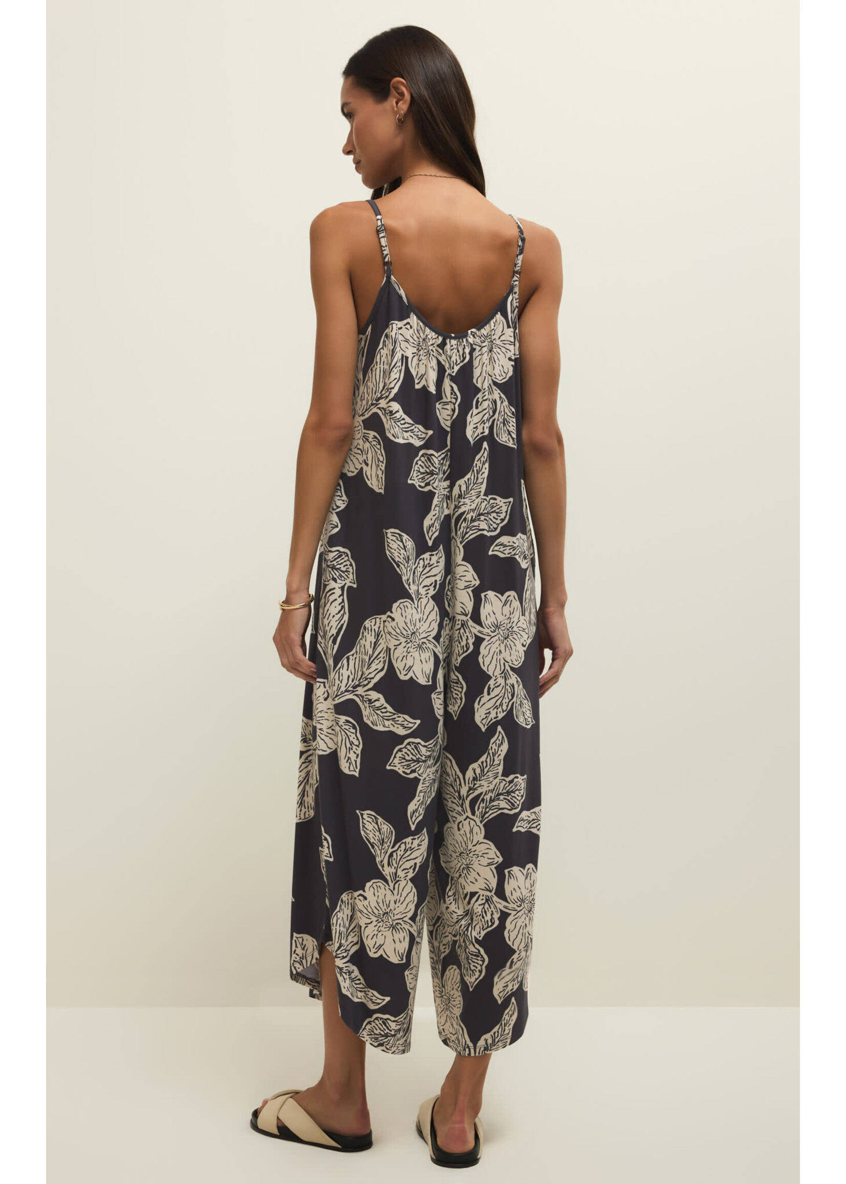 Z Supply Flared Asha Floral Jumpsuit