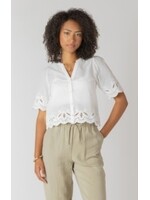 Dex Short slv Eyelet Top