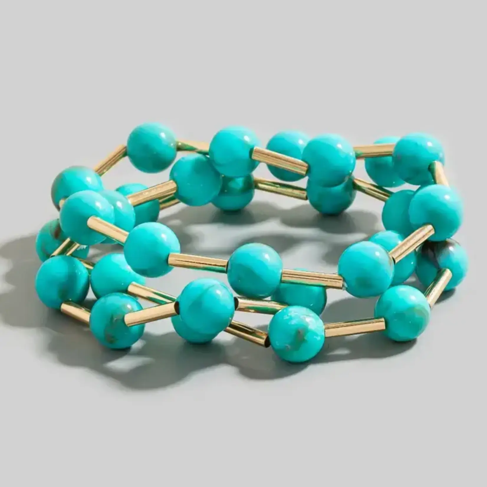 Fame F Metallic Bars Bracelet