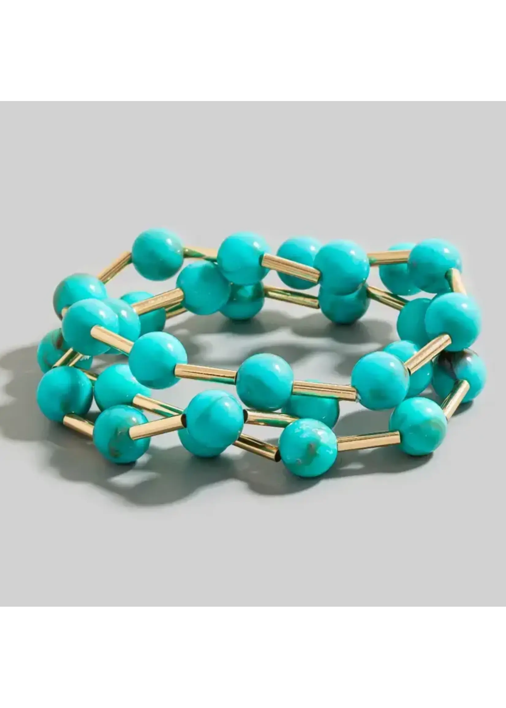 Fame F Metallic Bars Bracelet