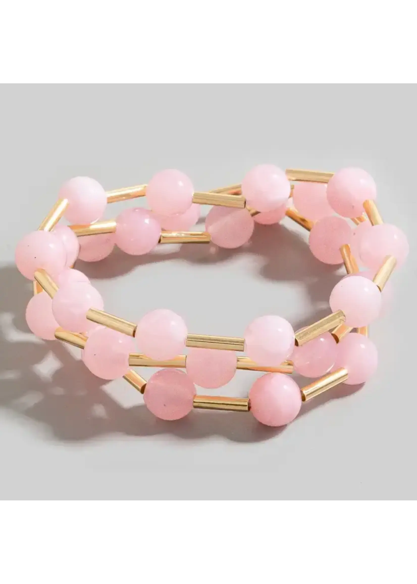 Fame F Metallic Bars Bracelet