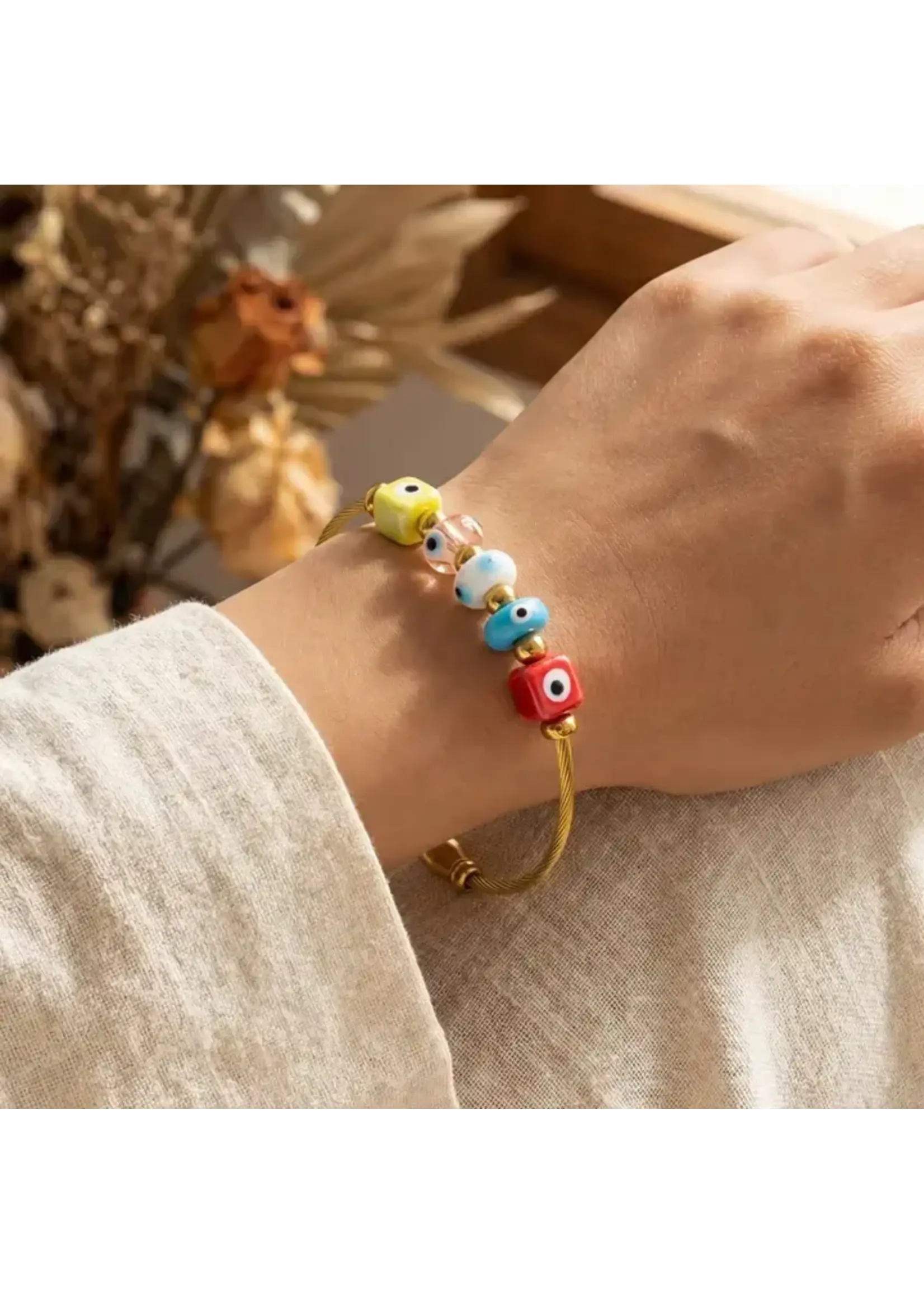 Fame F Evil Eye Bracelet