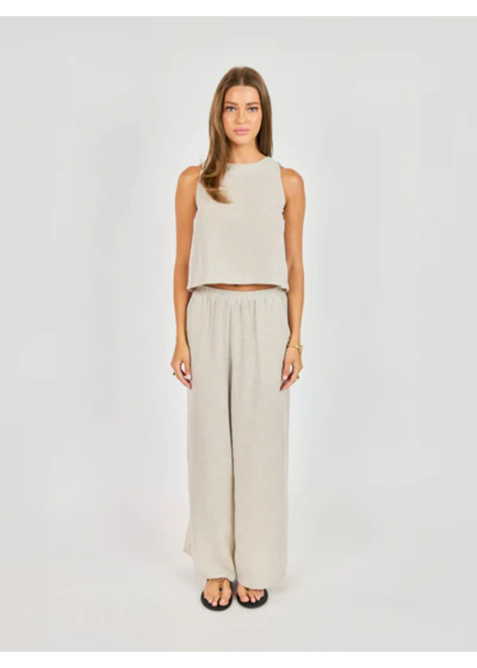 Sadie Sage Garden Sun Button Tank