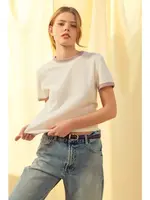 Dex MM Waffle Contrast Tee