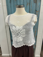 SS Open Field Crochet Top