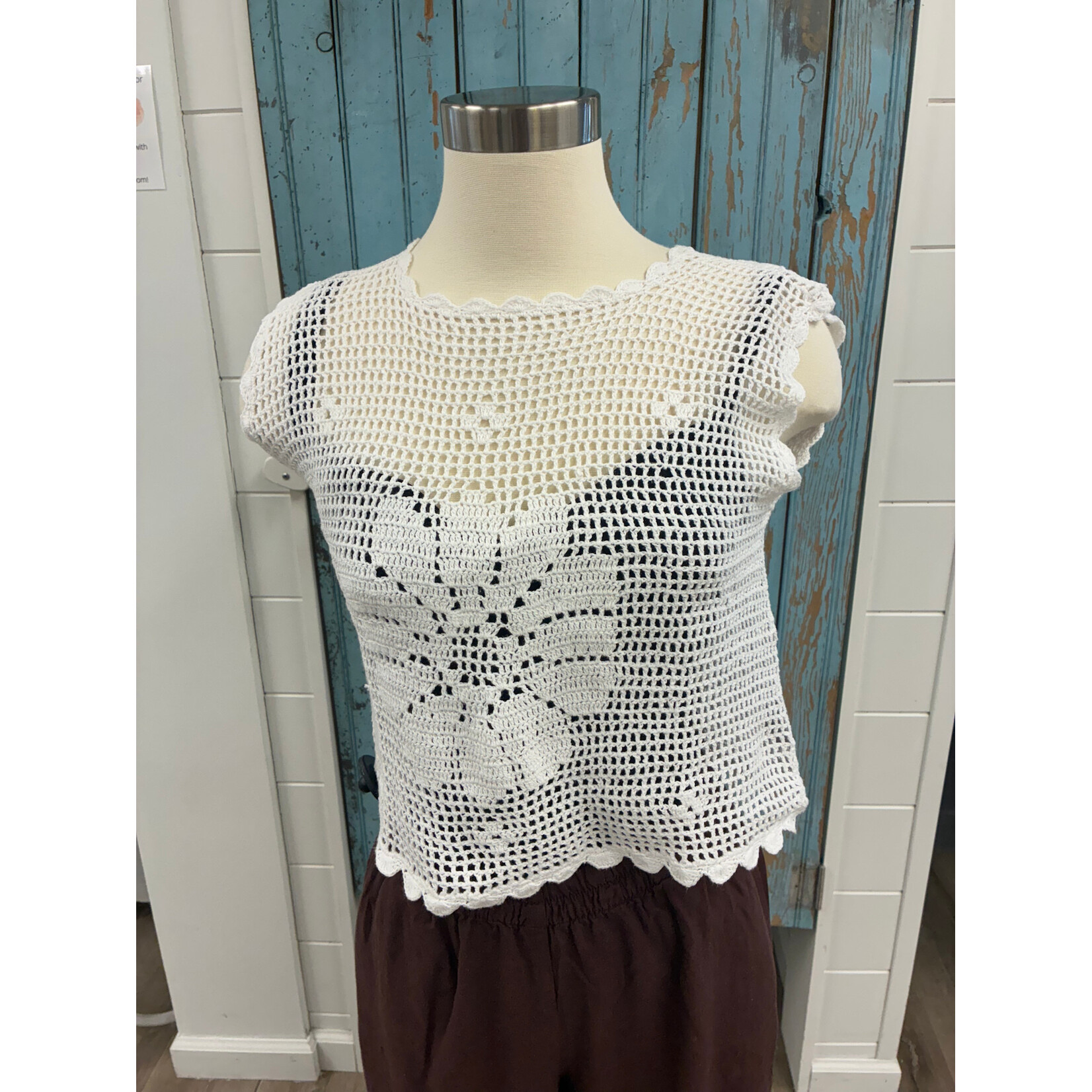 Open Field Crochet Top