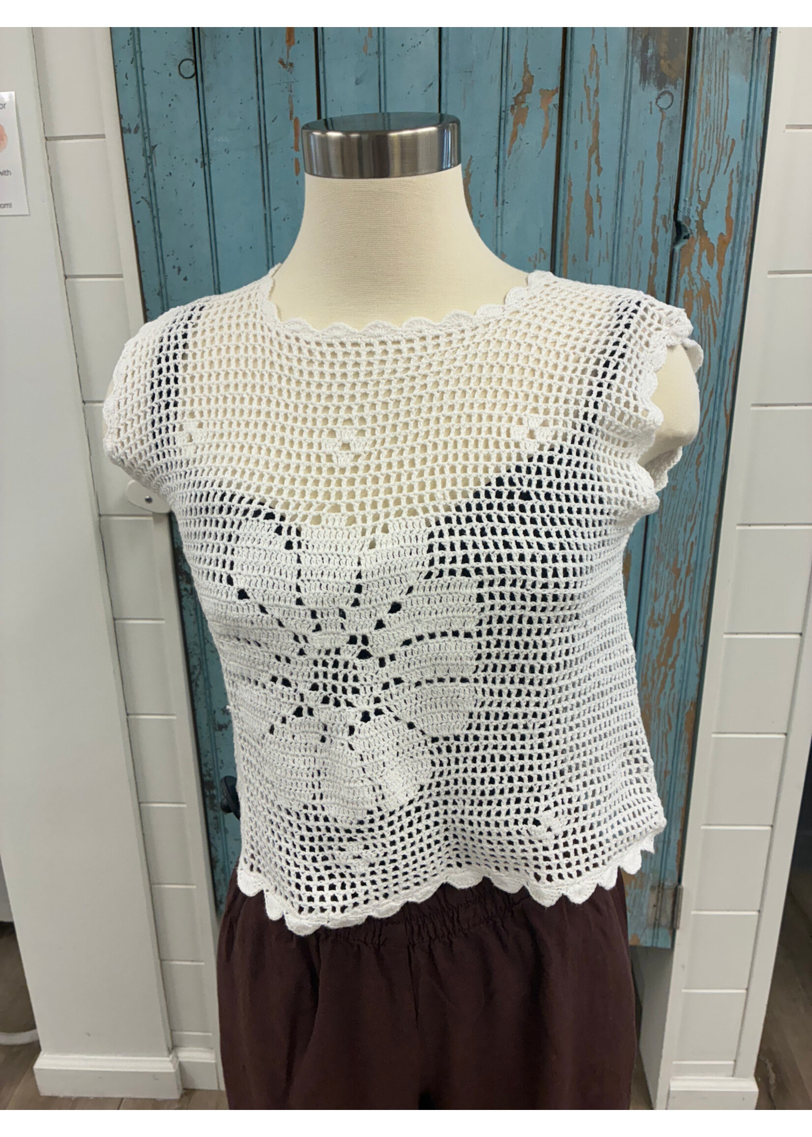 Open Field Crochet Top