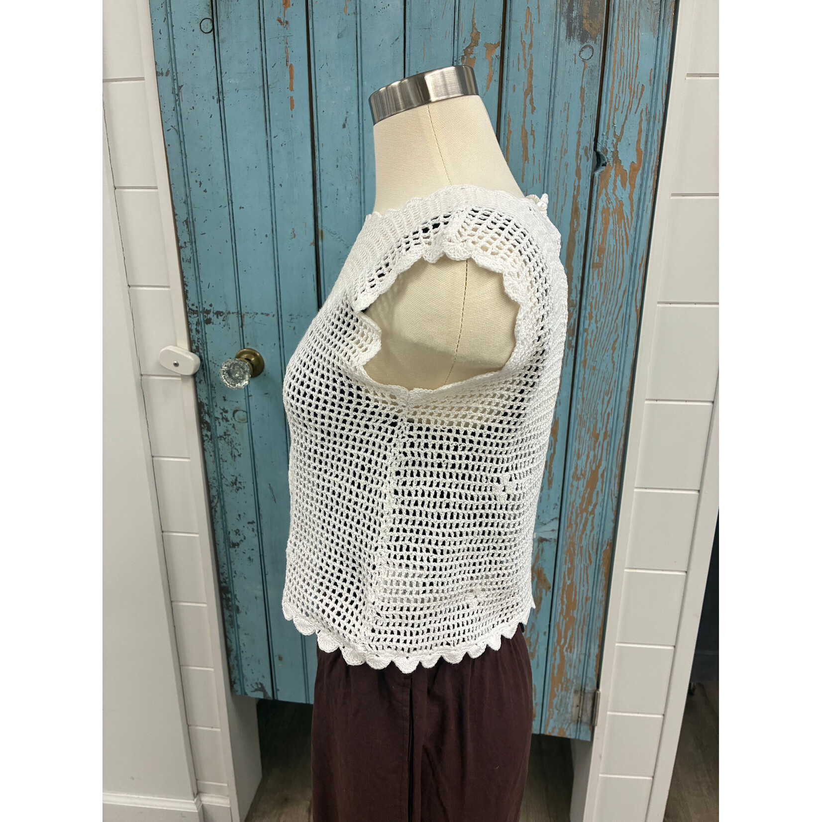Open Field Crochet Top
