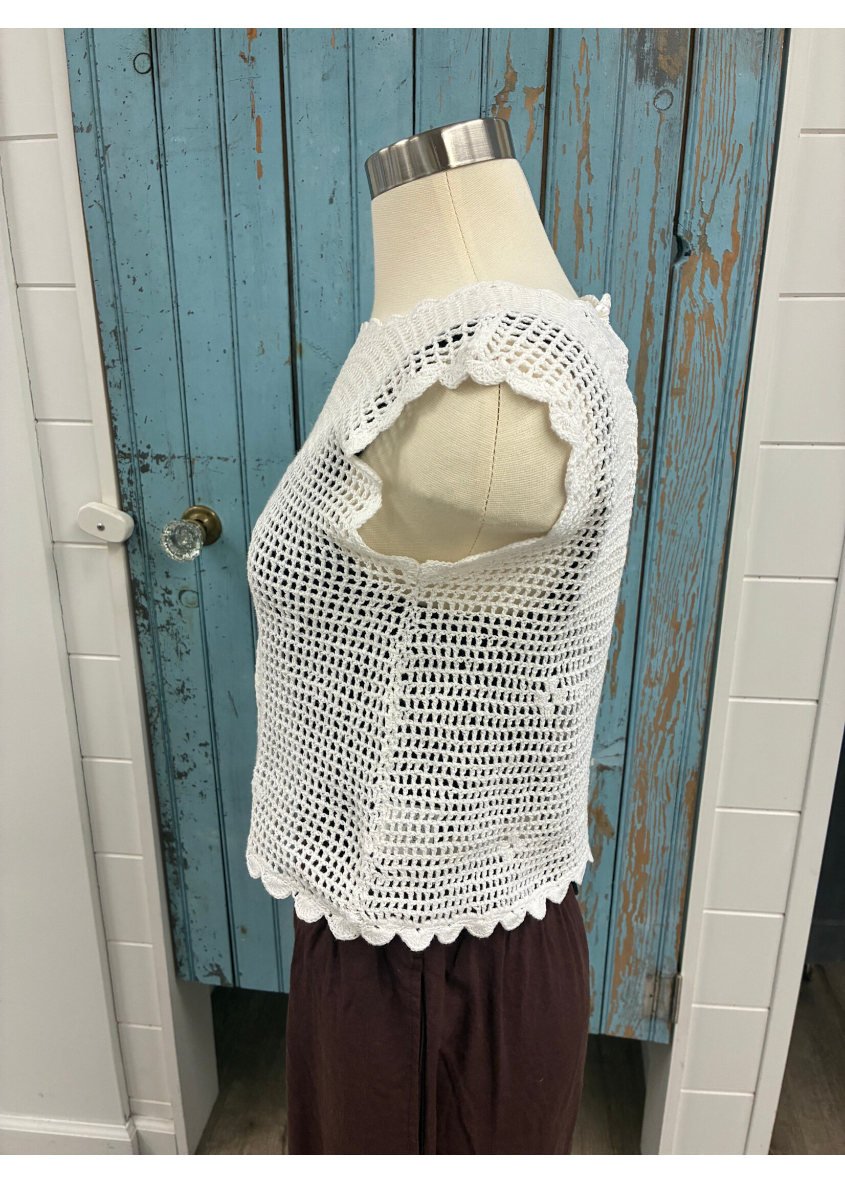 Open Field Crochet Top