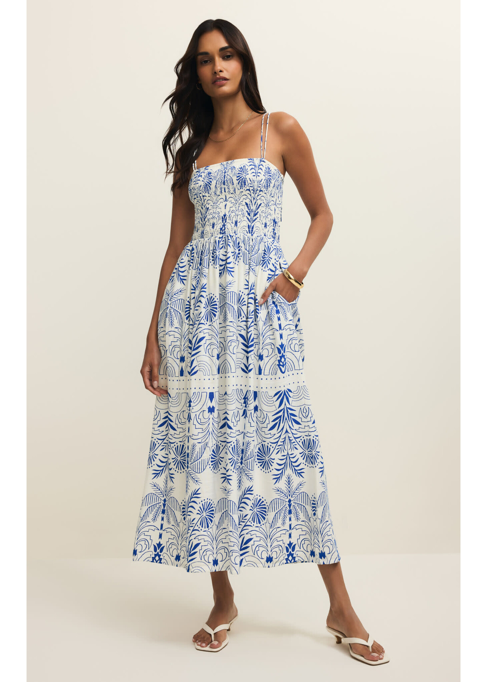 Z Supply Nadine Palm Maxi Dress