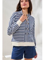 Tribal Pop Over Puff Slv Top