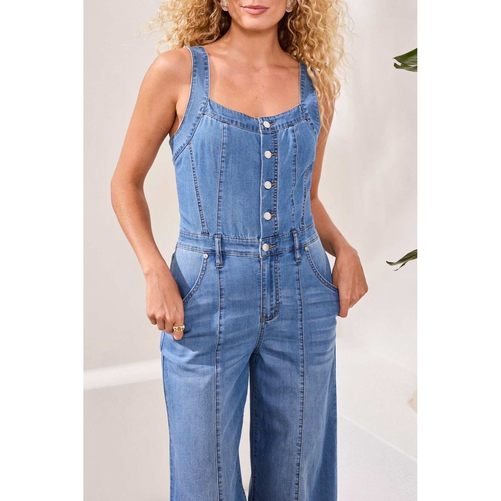 Tribal T Denim Jumpsuit