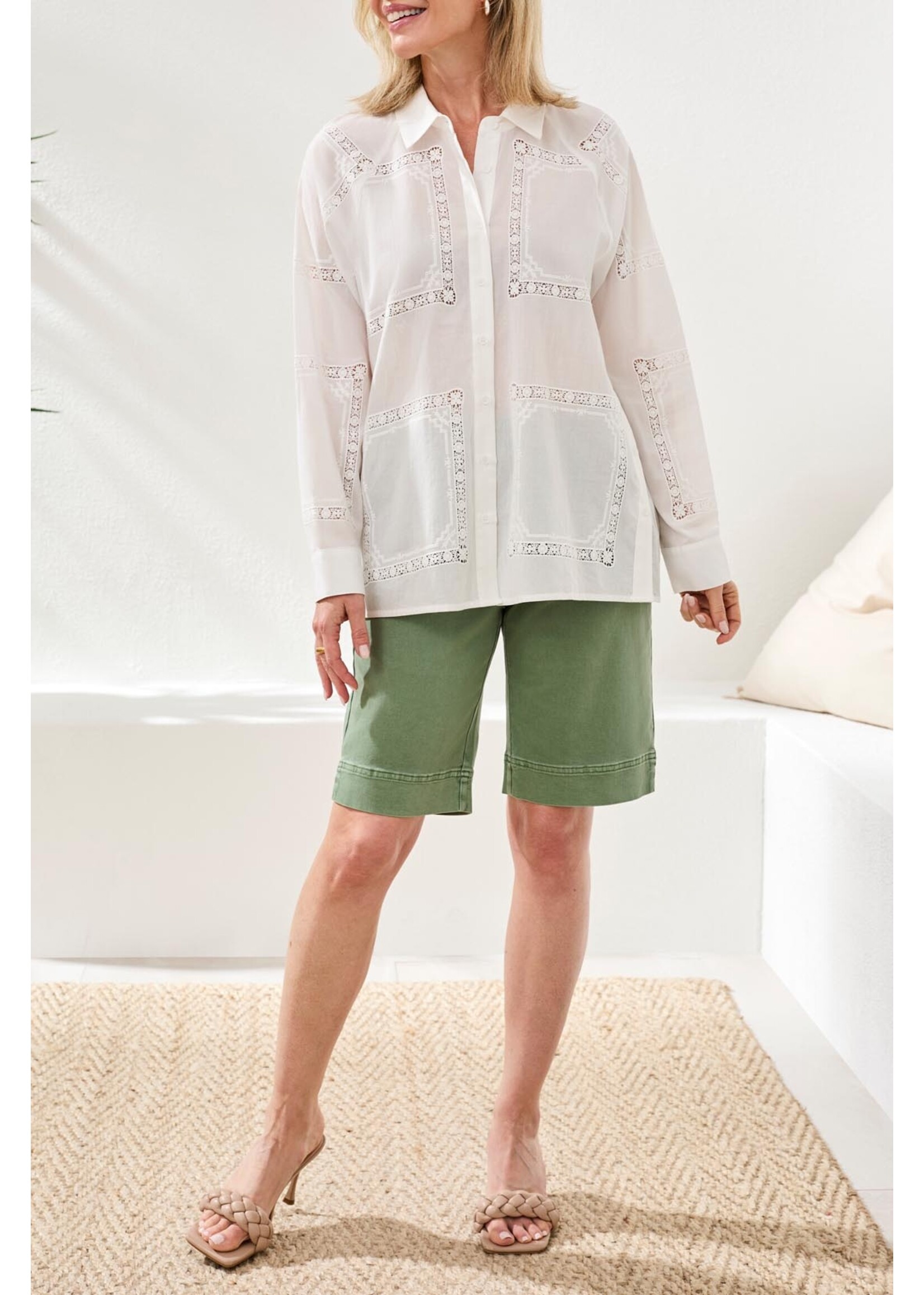 Tribal  White Blouse