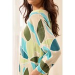 Tribal T Aqua Sky Crew Sweater