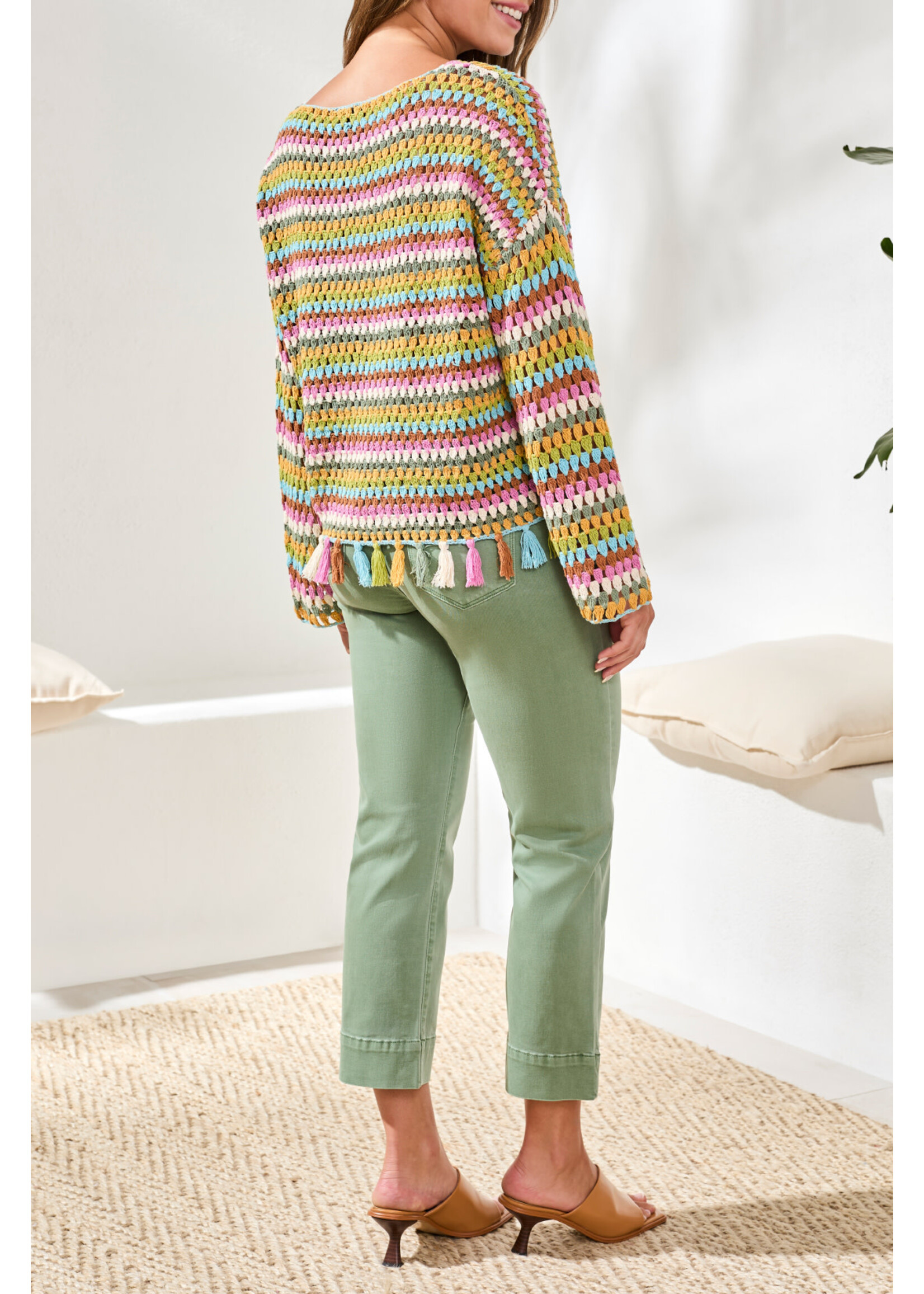 Tribal Long Bell Tassle Sweater