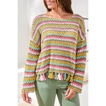 Tribal Long Bell Tassle Sweater