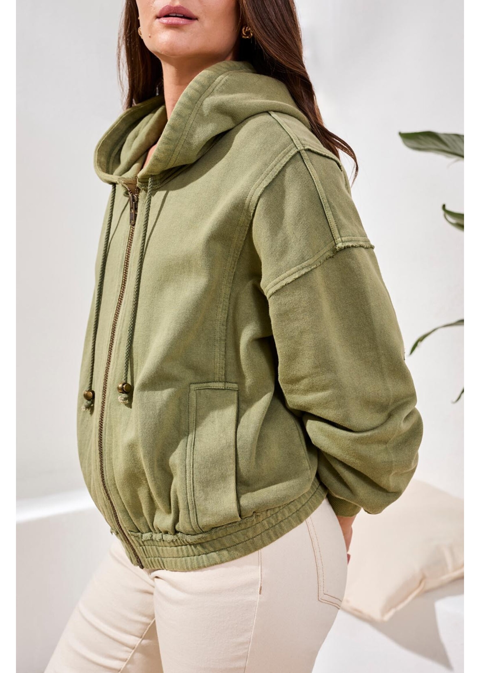 Tribal Puff Slv Hoodie