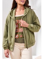 Tribal Puff Slv Hoodie