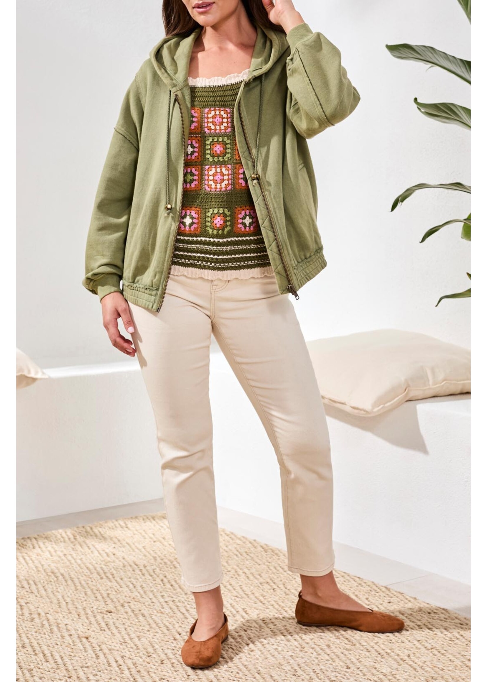 Tribal Puff Slv Hoodie