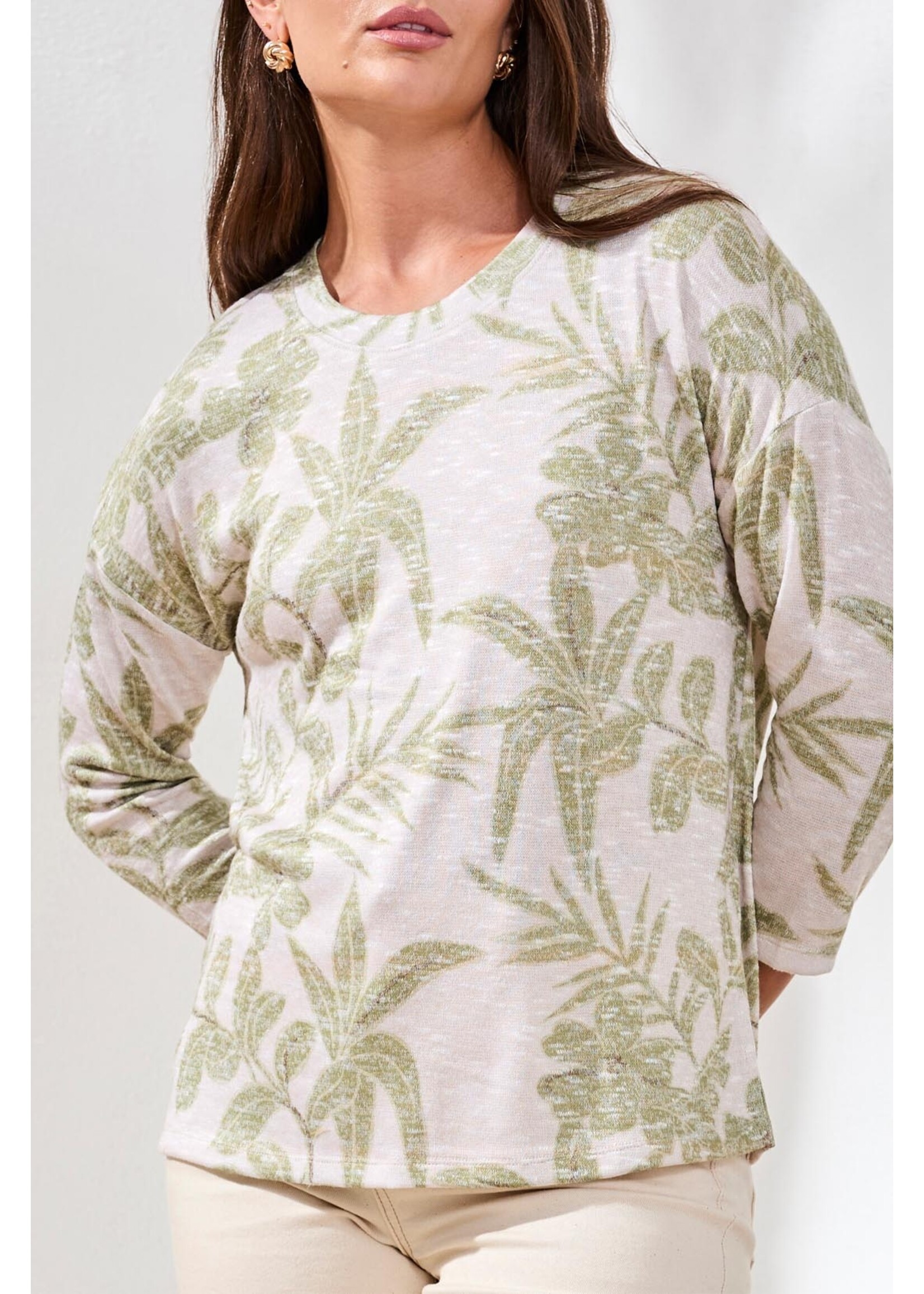 Tribal Kiwi Leaf Soft Crew
