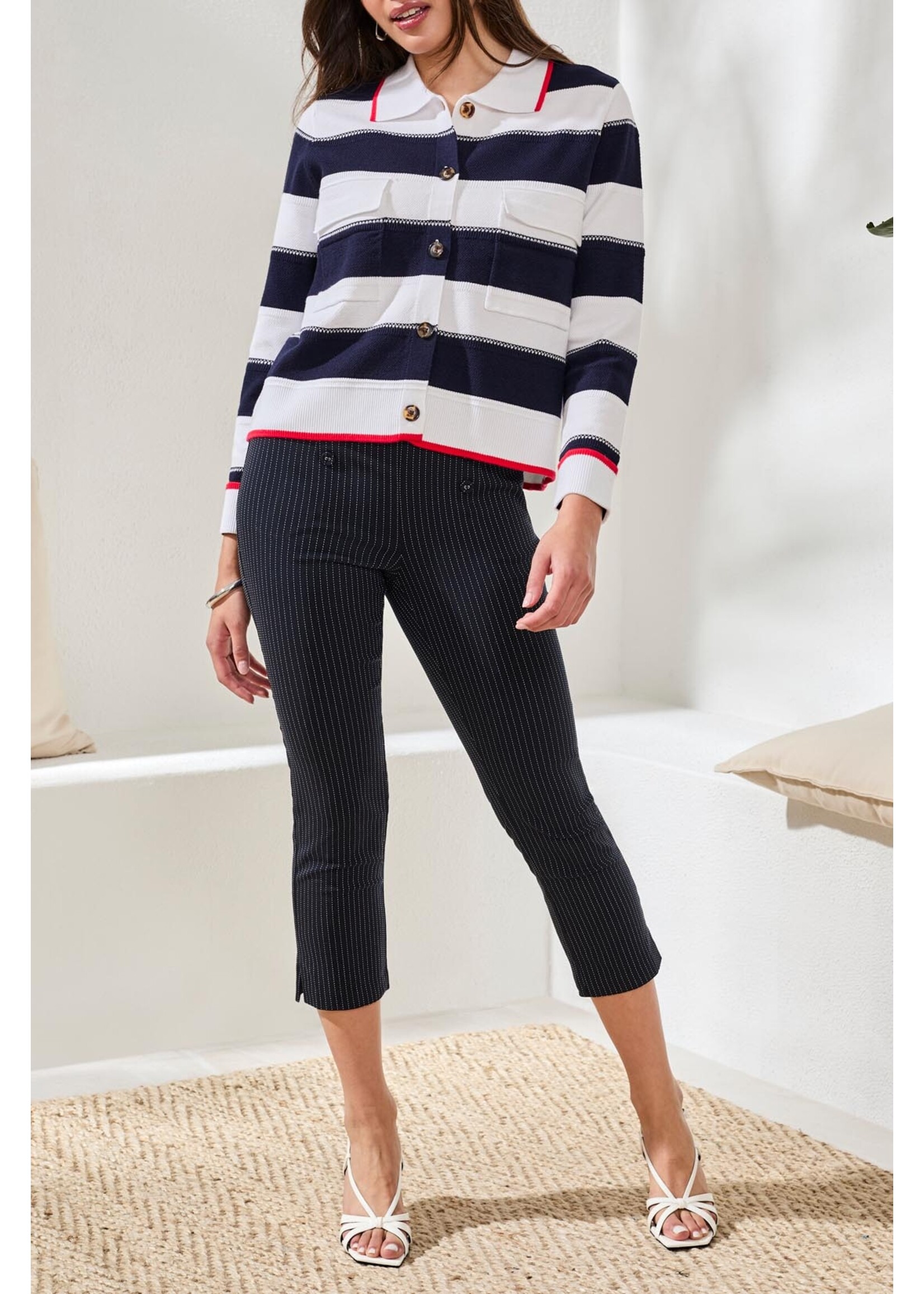 Tribal  Nautical Stripe Cardi