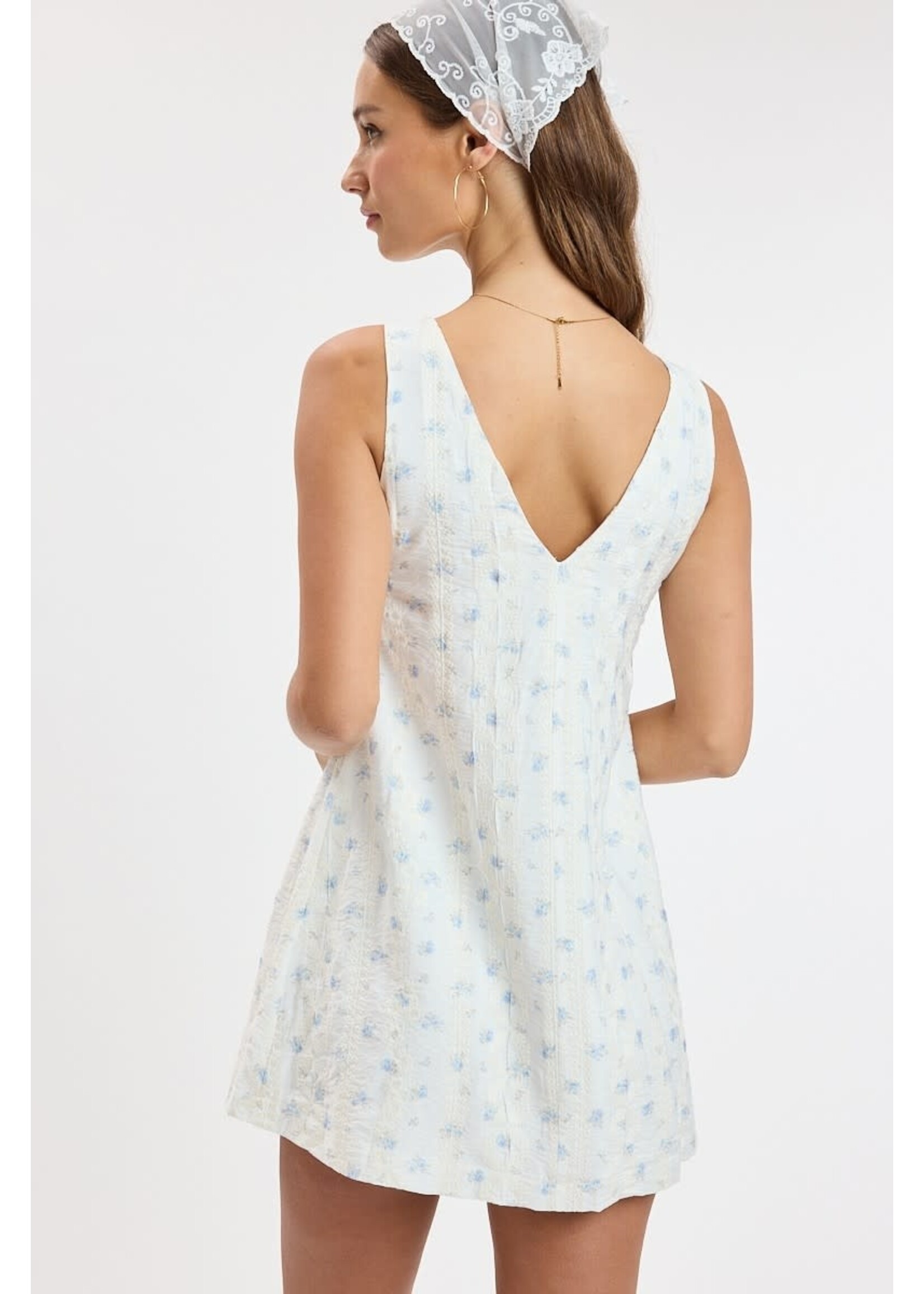 Sky to Moon Ditsy Eyelet Dress