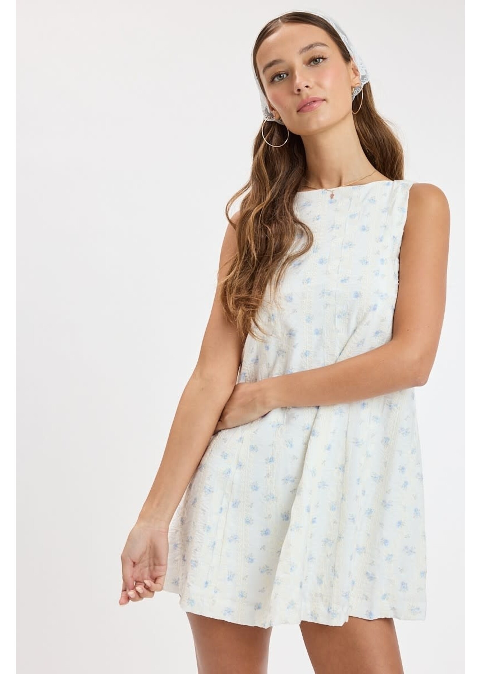 Sky to Moon Ditsy Eyelet Dress