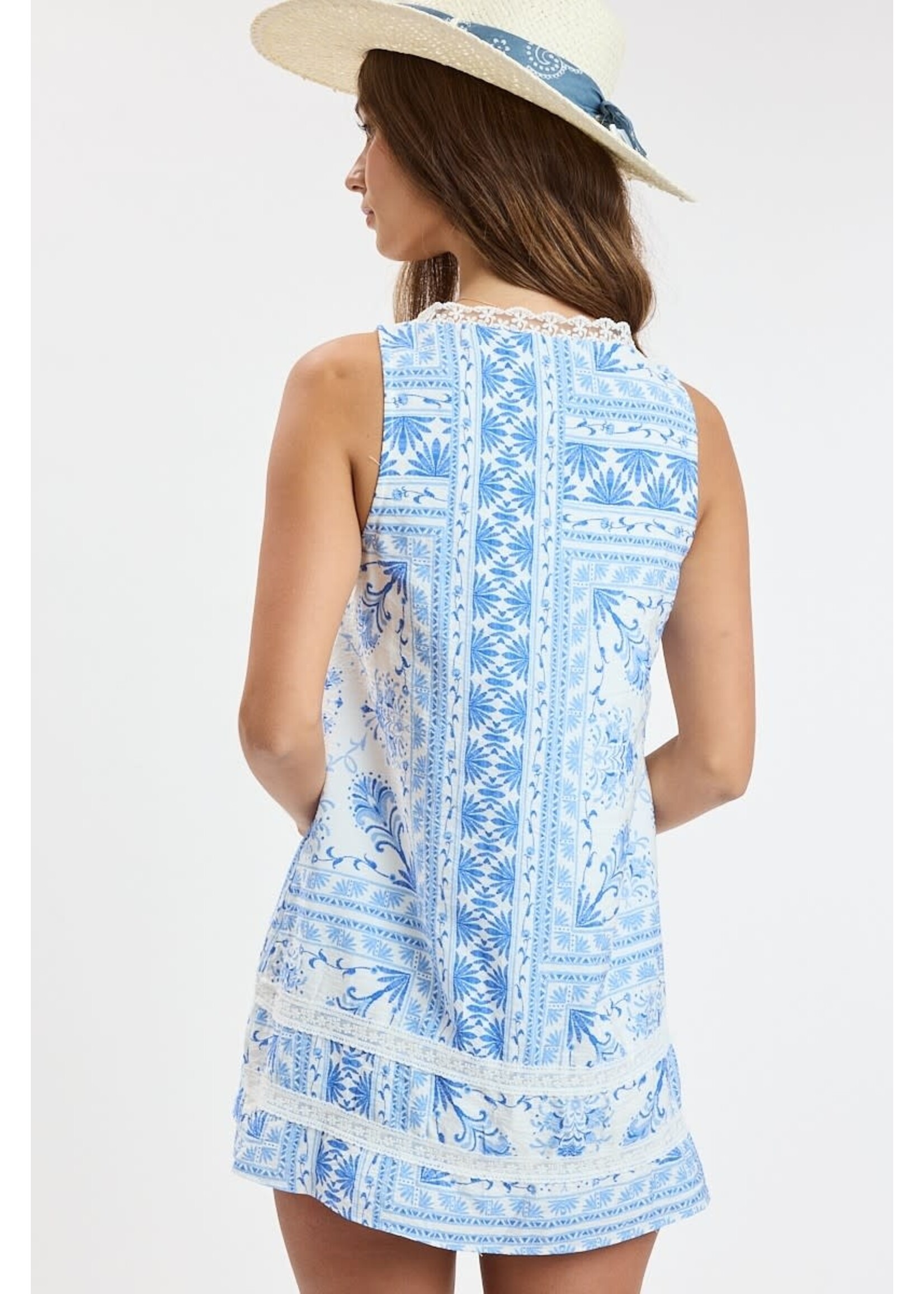 Sky to Moon Blue Hermes Dress