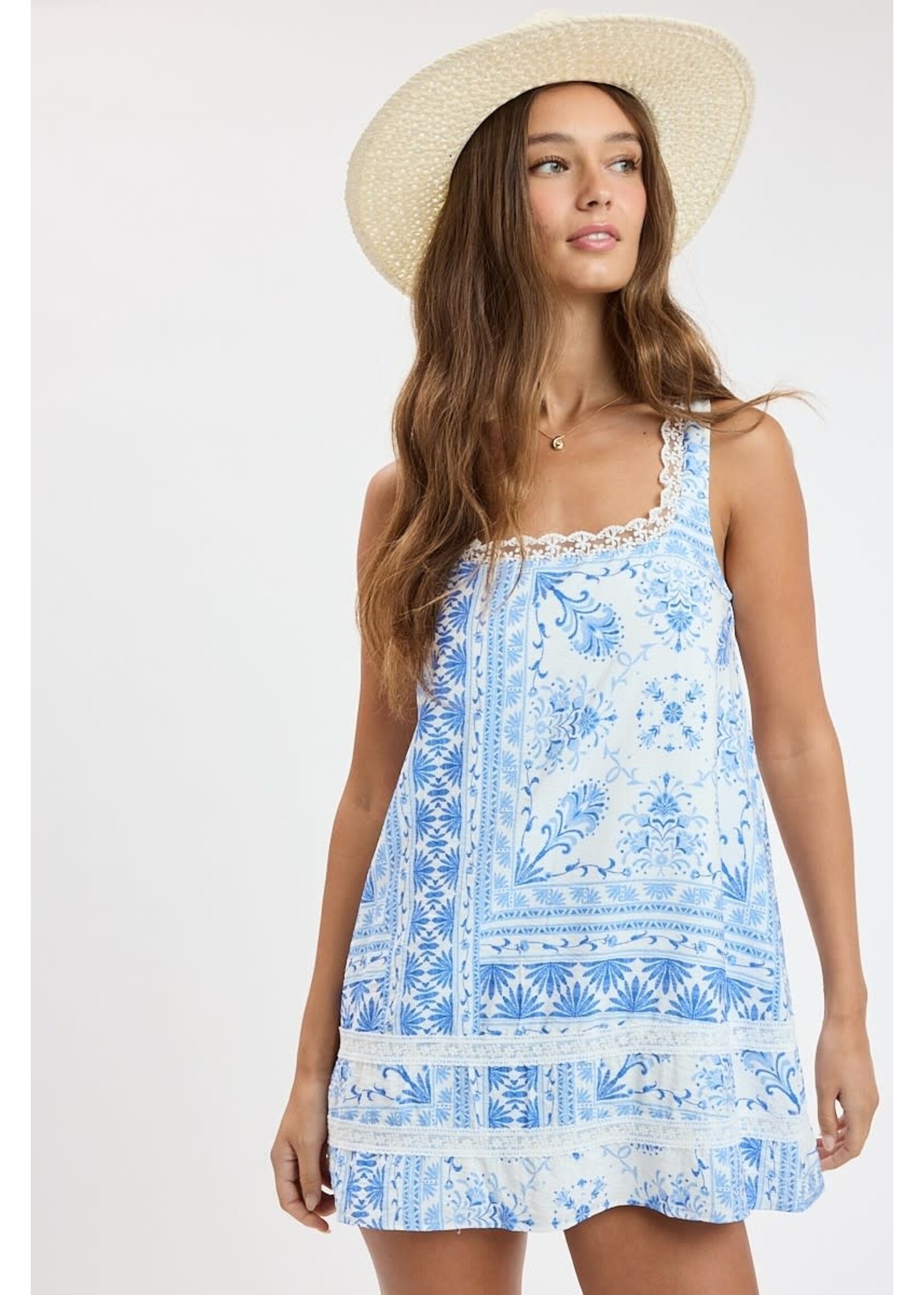 Sky to Moon Blue Hermes Dress
