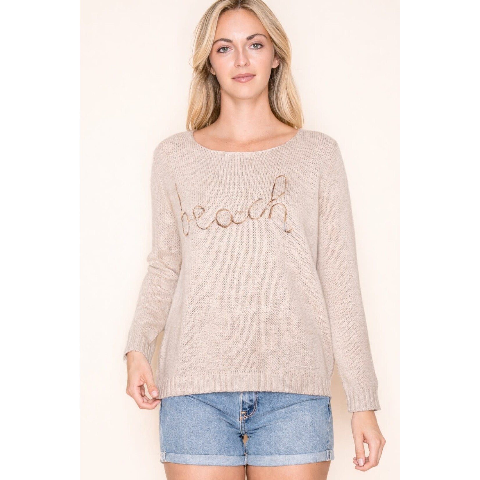 Miracle Beach Embroidered Sweater