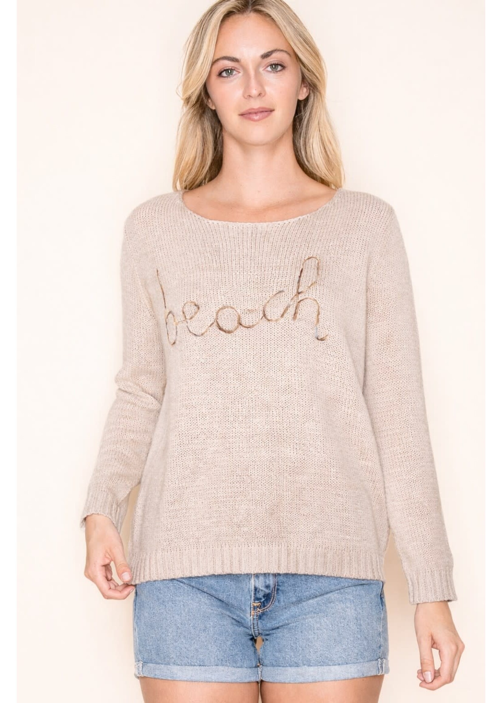 Miracle Beach Embroidered Sweater