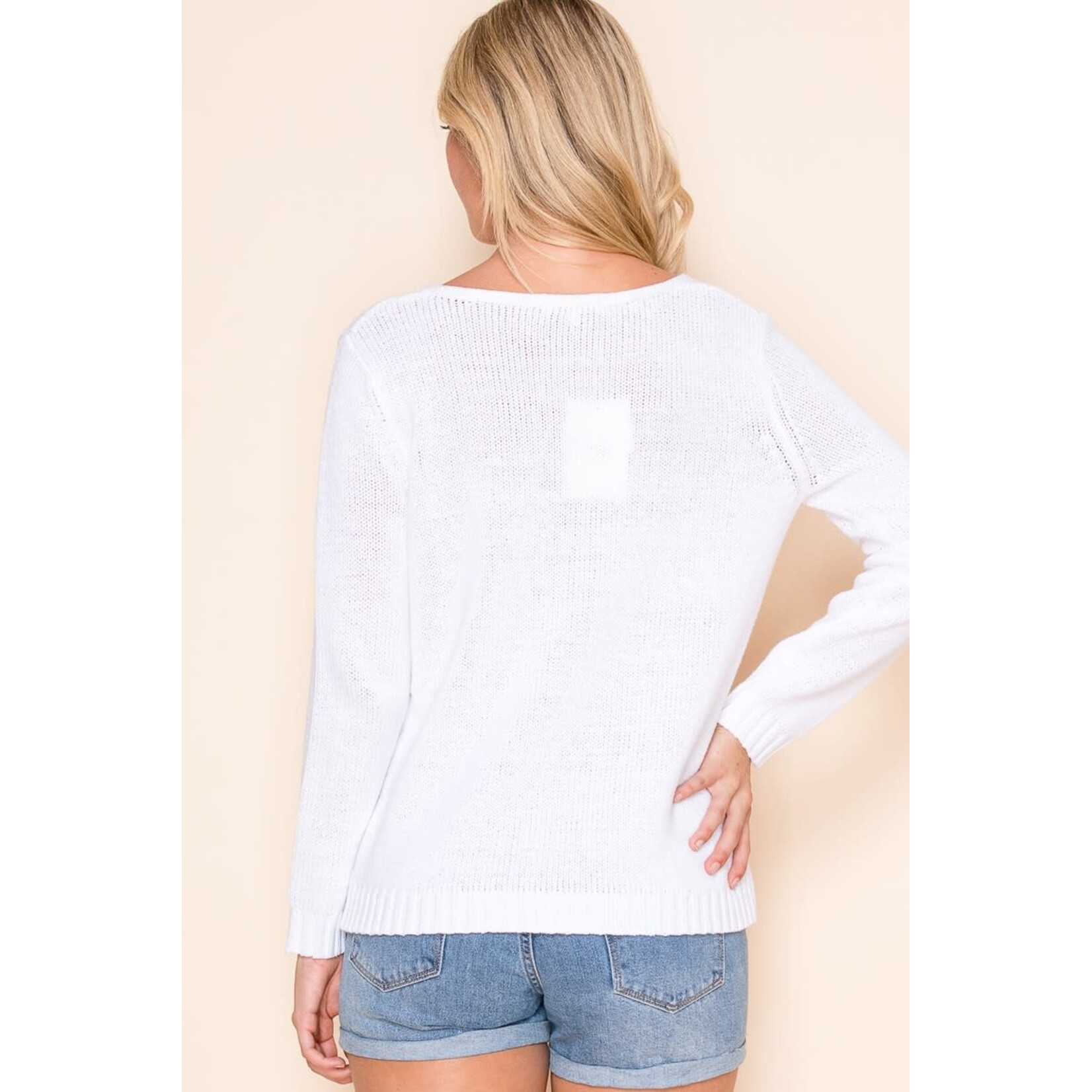 Miracle Beach Embroidered Sweater