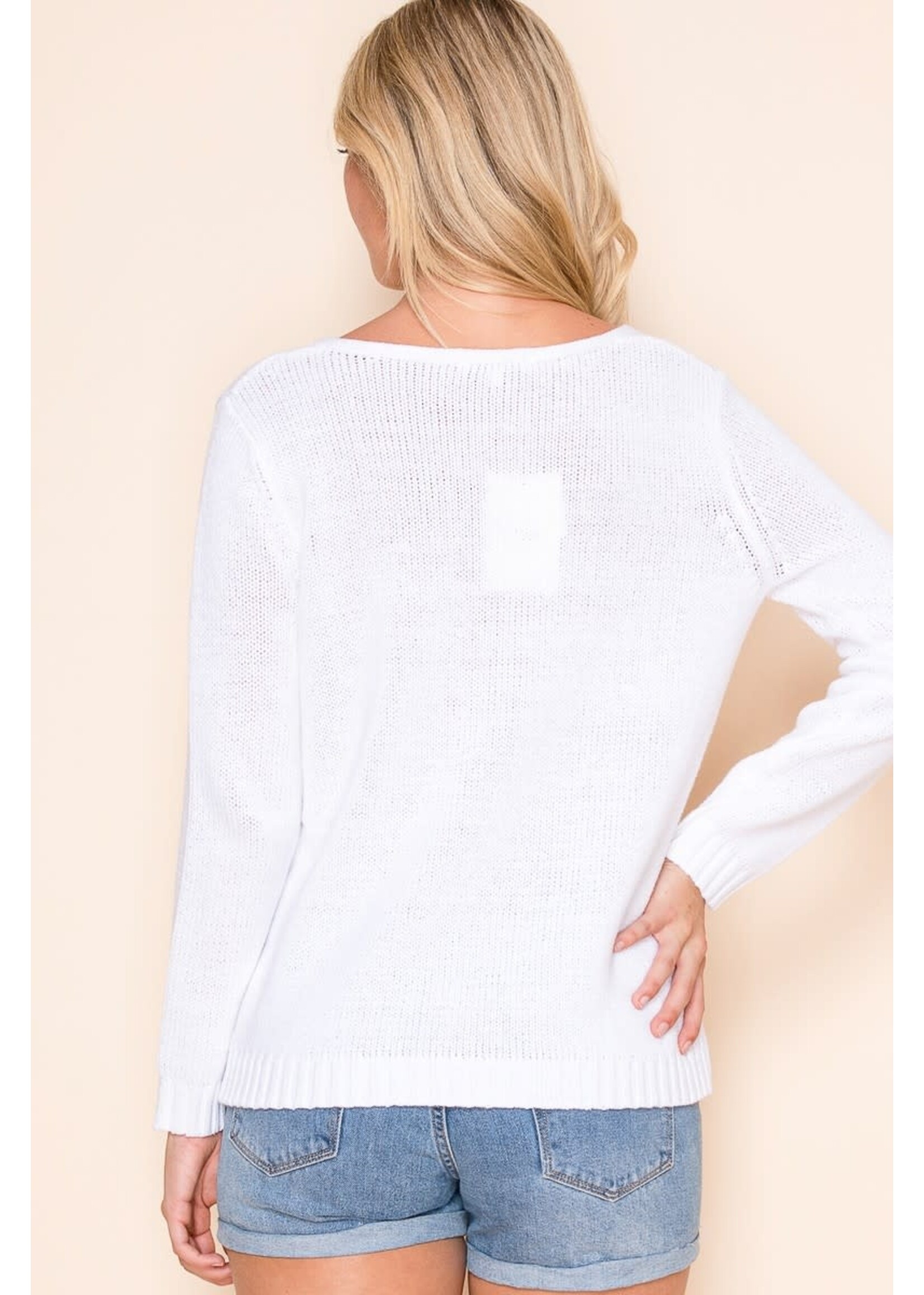 Miracle Beach Embroidered Sweater