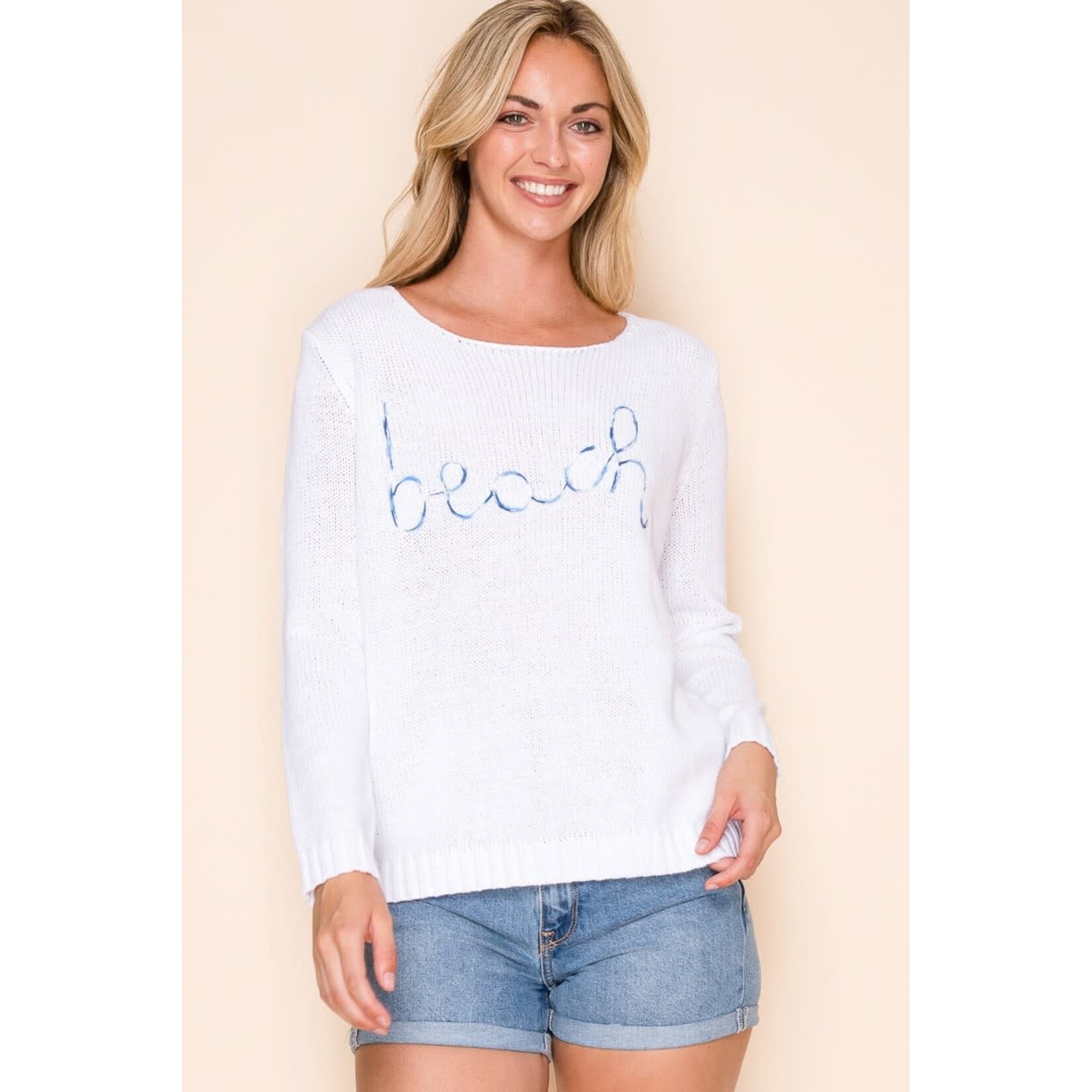 Miracle Beach Embroidered Sweater