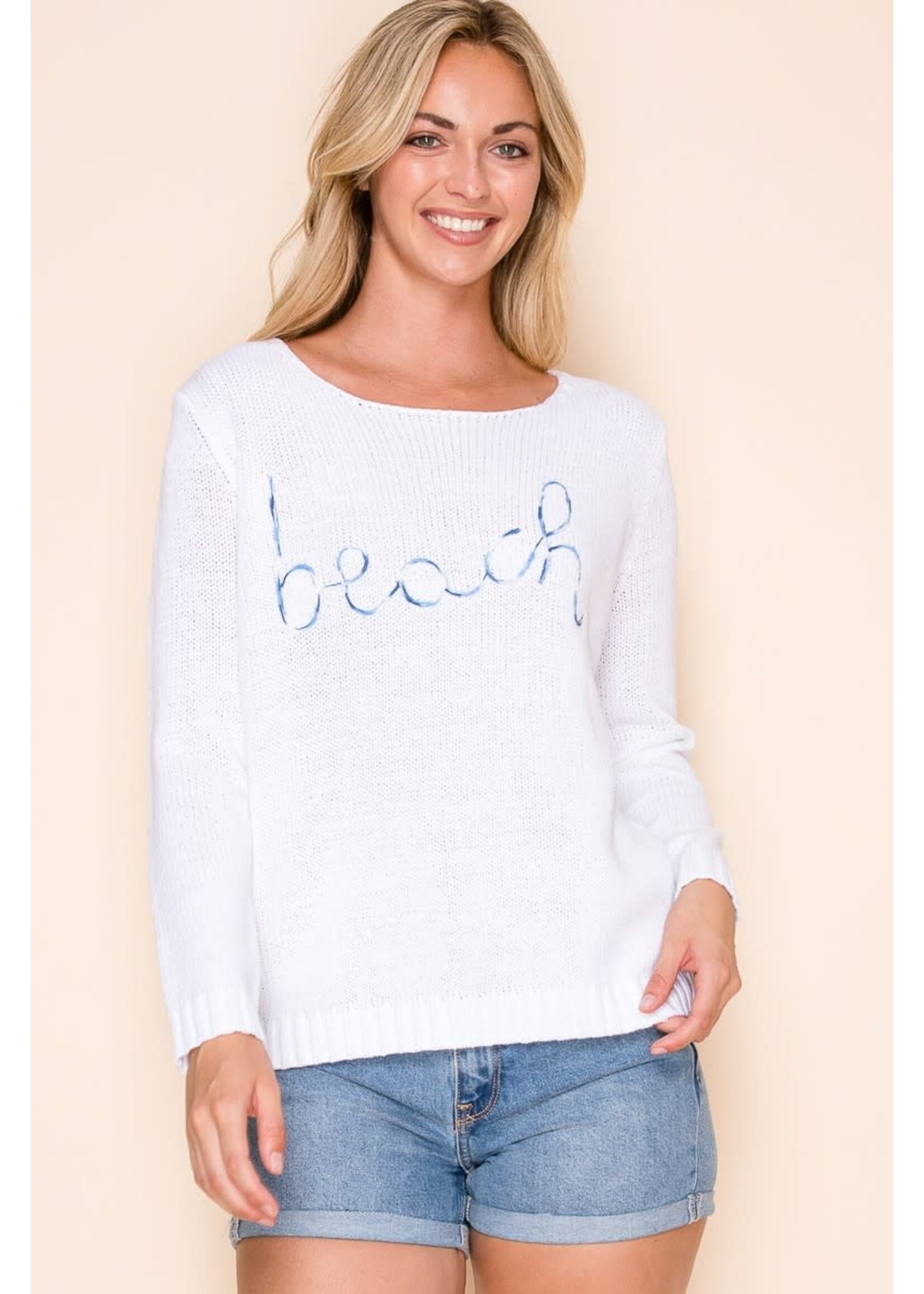 Miracle Beach Embroidered Sweater